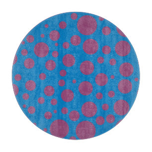 purple passion feeling blue moon art dizzy dots cutting board