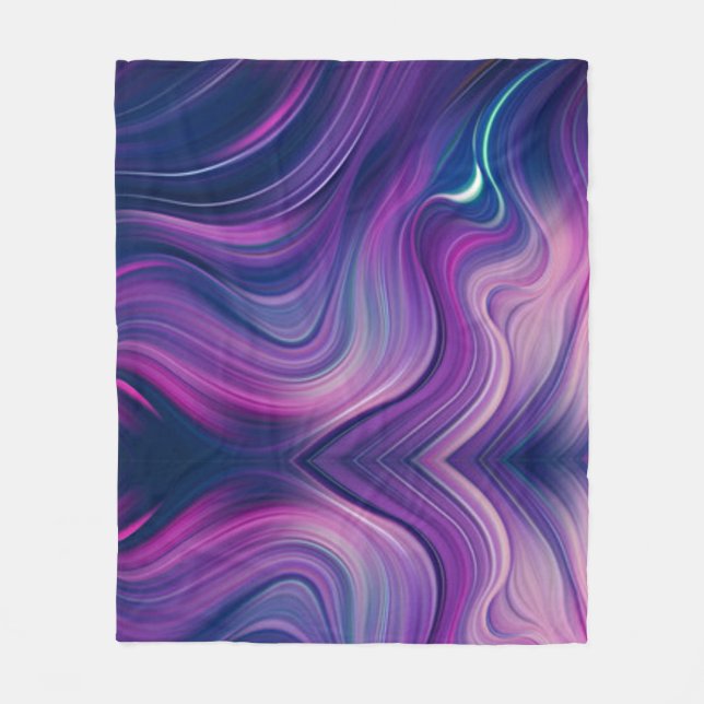 Purple passion fleece blanket. (Front)