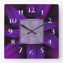 Purple Passion Floral Geometric