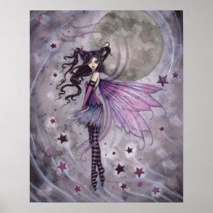 Purple Passion Gothic Fairy Faery Poster