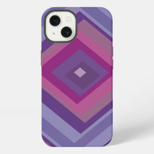 purple passion lavender fields diamond pattern art iPhone 13 case