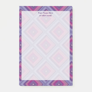 purple passion lavender fields diamond pattern art post-it notes
