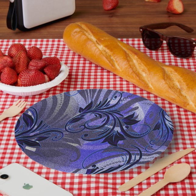 Purple Passion Paper Plate (Picnic)