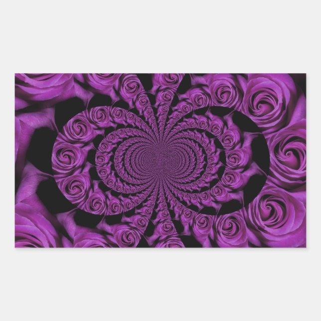 Purple Passion: Royal Romance Roses Sticker (Front)