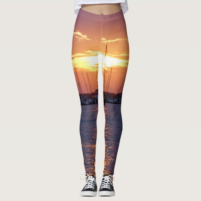 Purple Passion Sunset Leggings (Front)