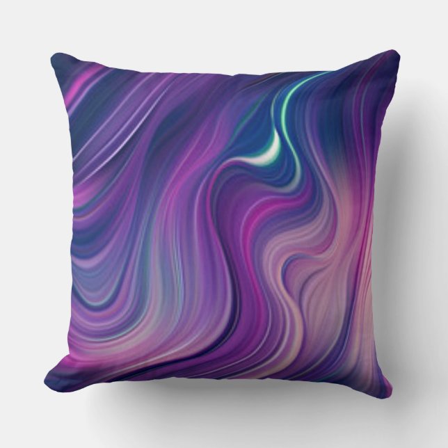 Purple passion throw pillow. throw pillow (Front)