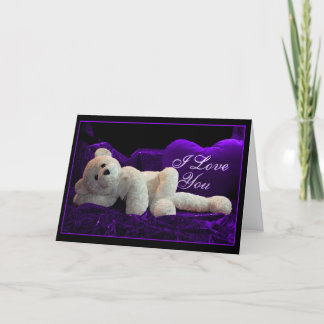 Purple Passion Valentine Holiday Card