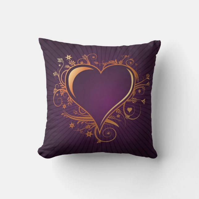 Purple Passion Valentines' Pillow (Front)