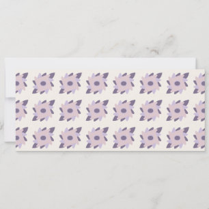 Purple pastel Decorative colourful tile Card