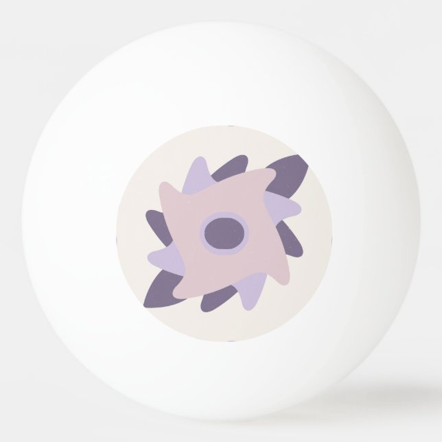Purple pastel Decorative colourful tile  Ping Pong Ball (Front)