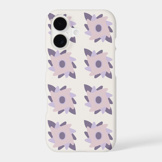 Purple Pastel Decorative Tile Pattern (Back)