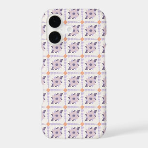 Purple Pastel Decorative Tile Pattern