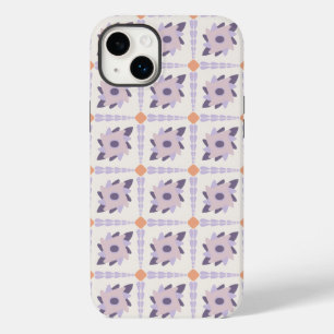 Purple Pastel Decorative Tile Pattern Case-Mate iPhone 14 Plus Case