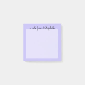 Purple Pastel Minimal Lavender  Post-it Notes