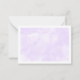 Purple Pastel Watercolor Blank All Occasion Card