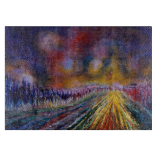 Purple Path Cutting Board