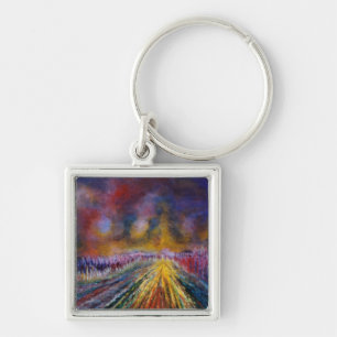 Purple Path Keychain