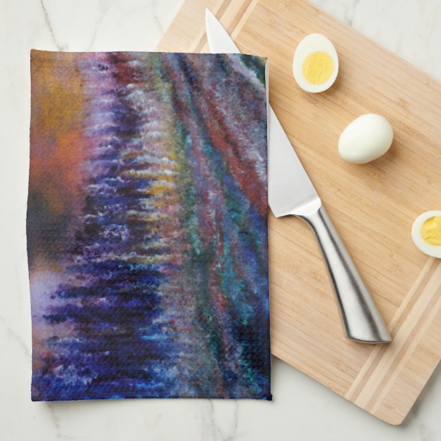 Purple Path Kitchen Towel (Quarter Fold)