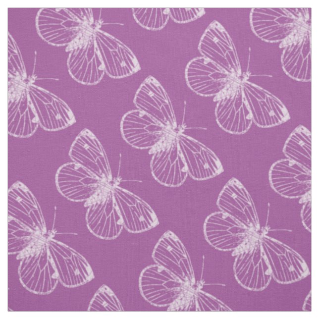 Purple Patina: Butterflies Fabric (Swatch)