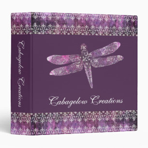 Purple Patina: Dragonfly Filigree Binder