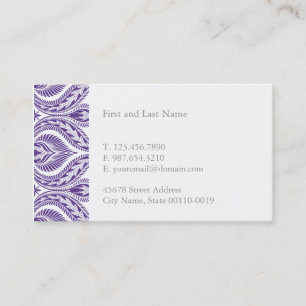 Purple Pattern Business Card