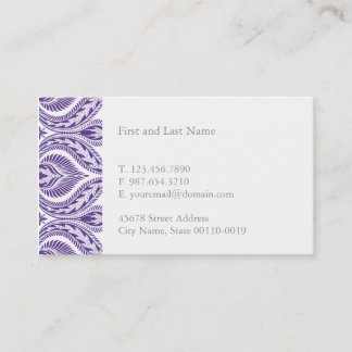 Purple Pattern Business Card