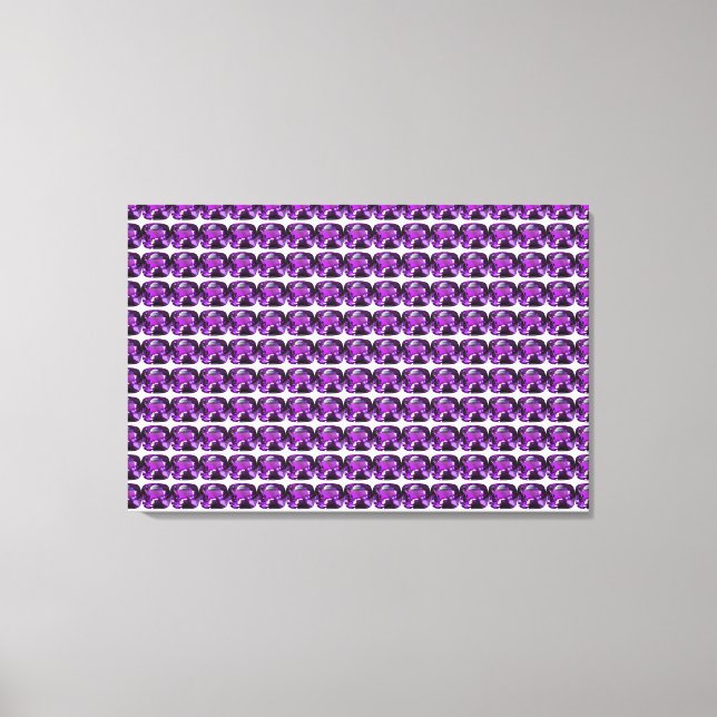 Purple Pattern Canvas Print (Front)