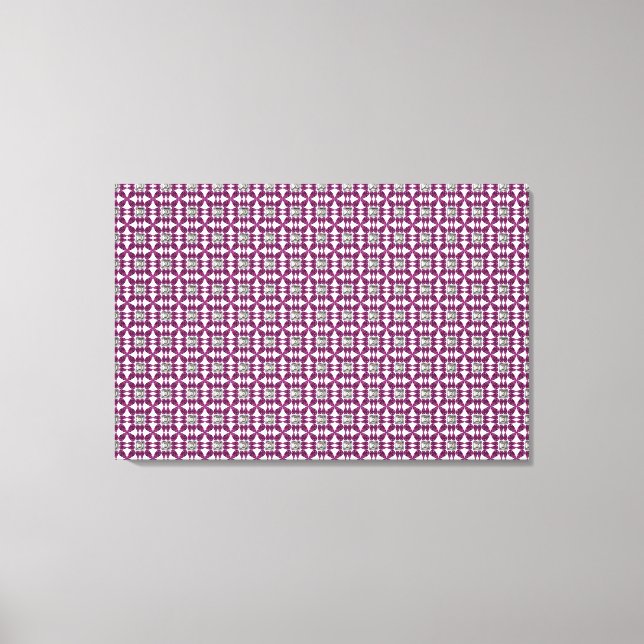 Purple Pattern Canvas Print (Front)