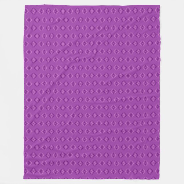 Purple Pattern Fleece Blanket (Front)