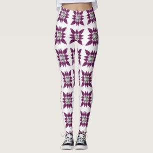 Purple Pattern Leggings