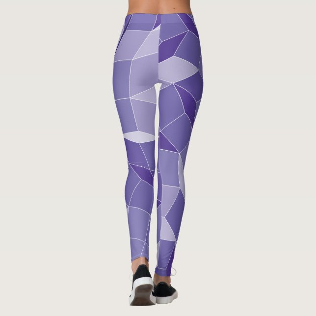 Purple Pattern Leggings (Back)