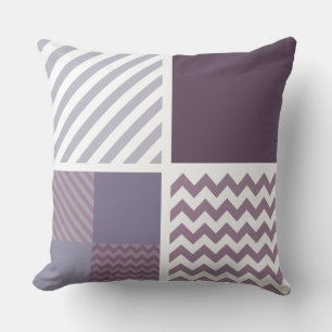 Purple Pattern Throw Pillow