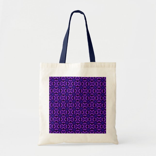 Purple Patterned Tote Bag (Front)