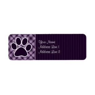 Purple Paw Print