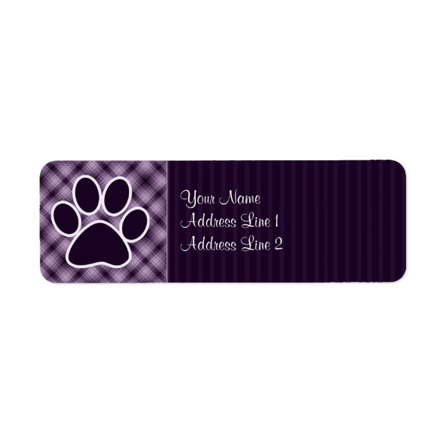 Purple Paw Print (Front)