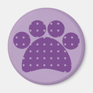 Purple Paw Print Magnets