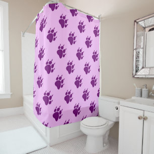 Purple Paw Print Pattern