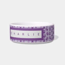 Purple Pawprints Personalized Dog