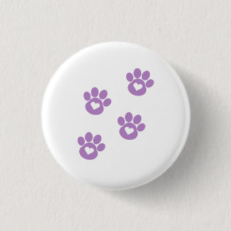 Purple Paws Button
