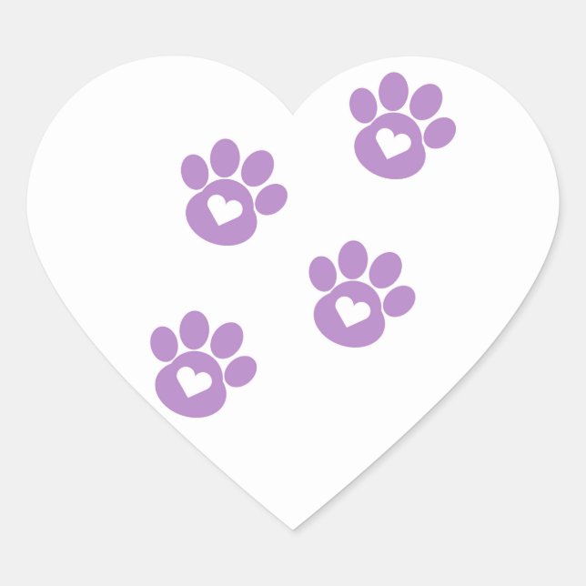 Purple Paws Sticker (Front)
