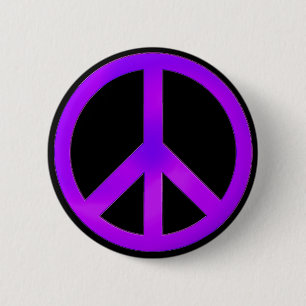 Purple Peace 2 Inch Round Button
