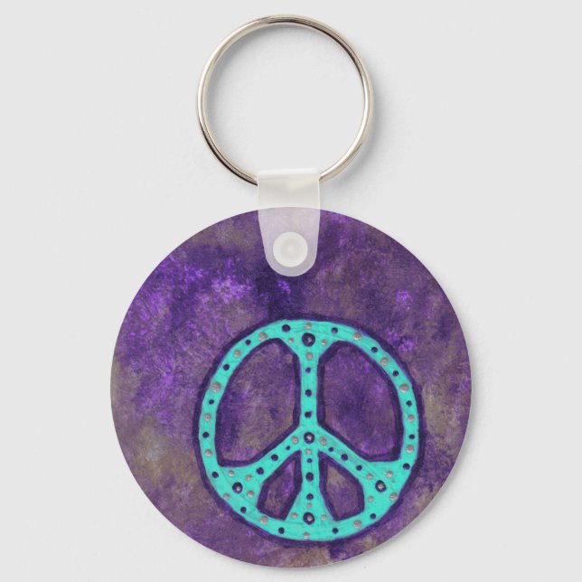 Purple Peace Keychain (Front)
