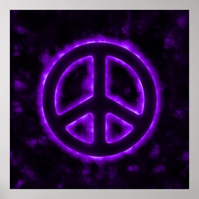 Purple Peace Sign (Front)