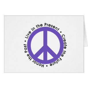 Purple Peace Sign