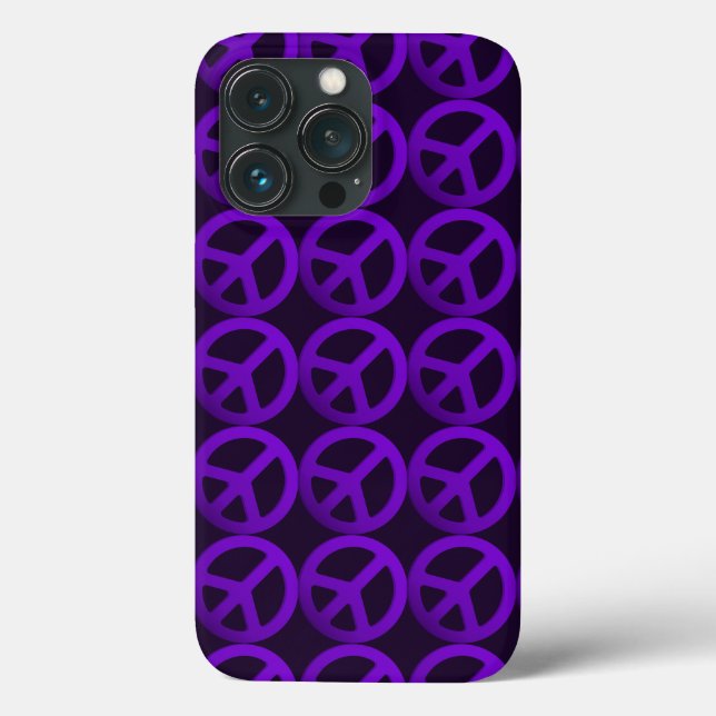 Purple Peace Sign Phone Case (Back)
