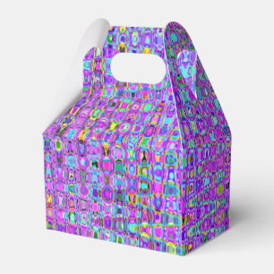 Purple Peacock Favor Box