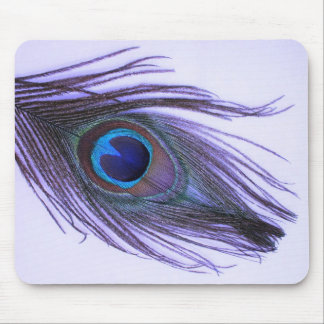 Purple Peacock Feather 2 Mouse Pad