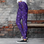 Purple Peacock Feathers Leggings<br><div class="desc">Stand out from the crowd in these vibrant purple peacock feather leggings.</div>