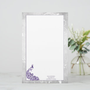 Purple Peacock Stationery
