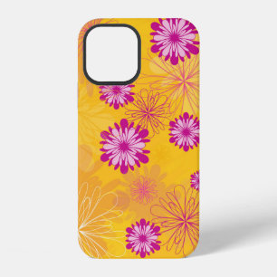 Purple Peonies Yellow Floral Garden Spring Flowers iPhone 12 Case